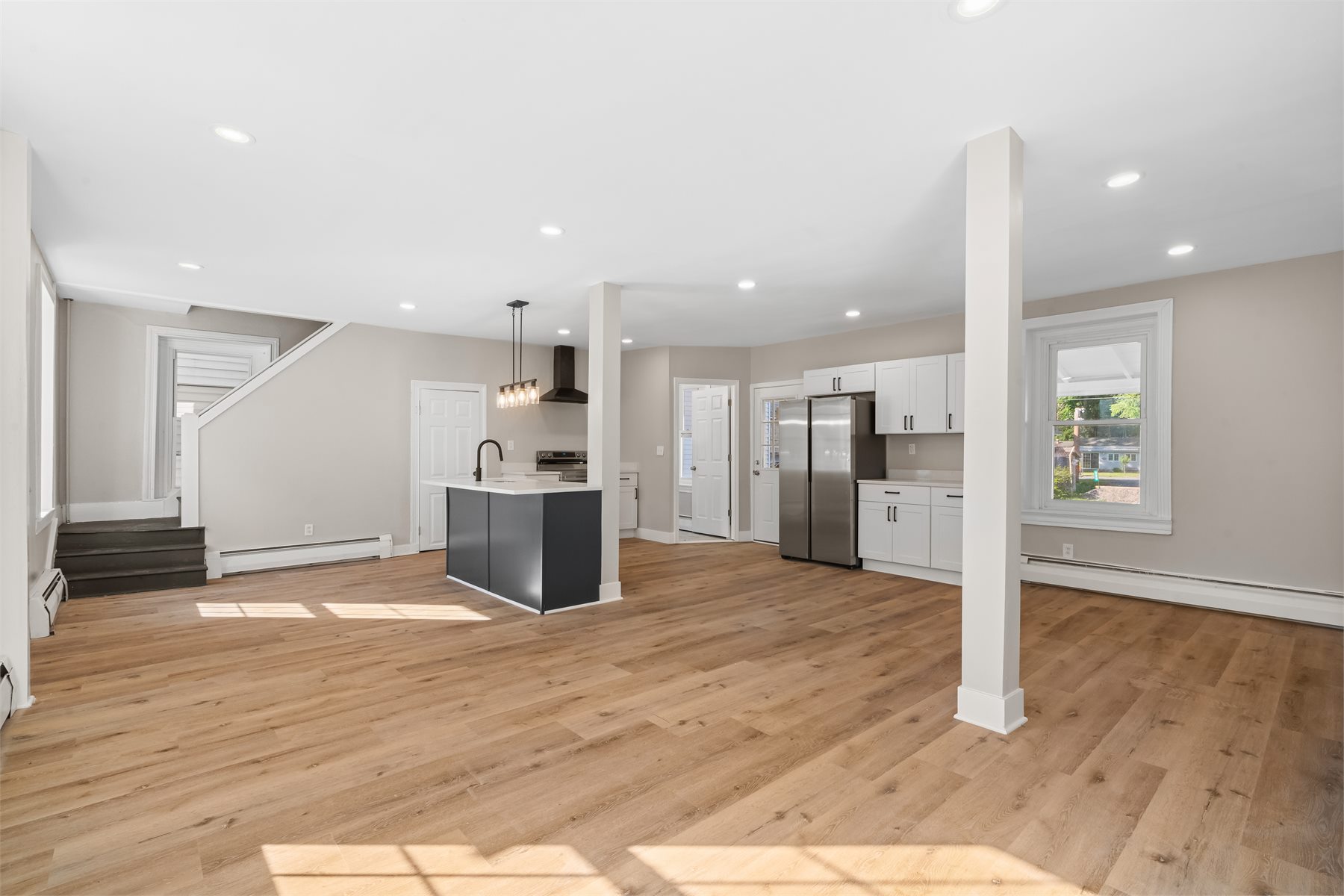 Renovated kitchen and living area for Project 620