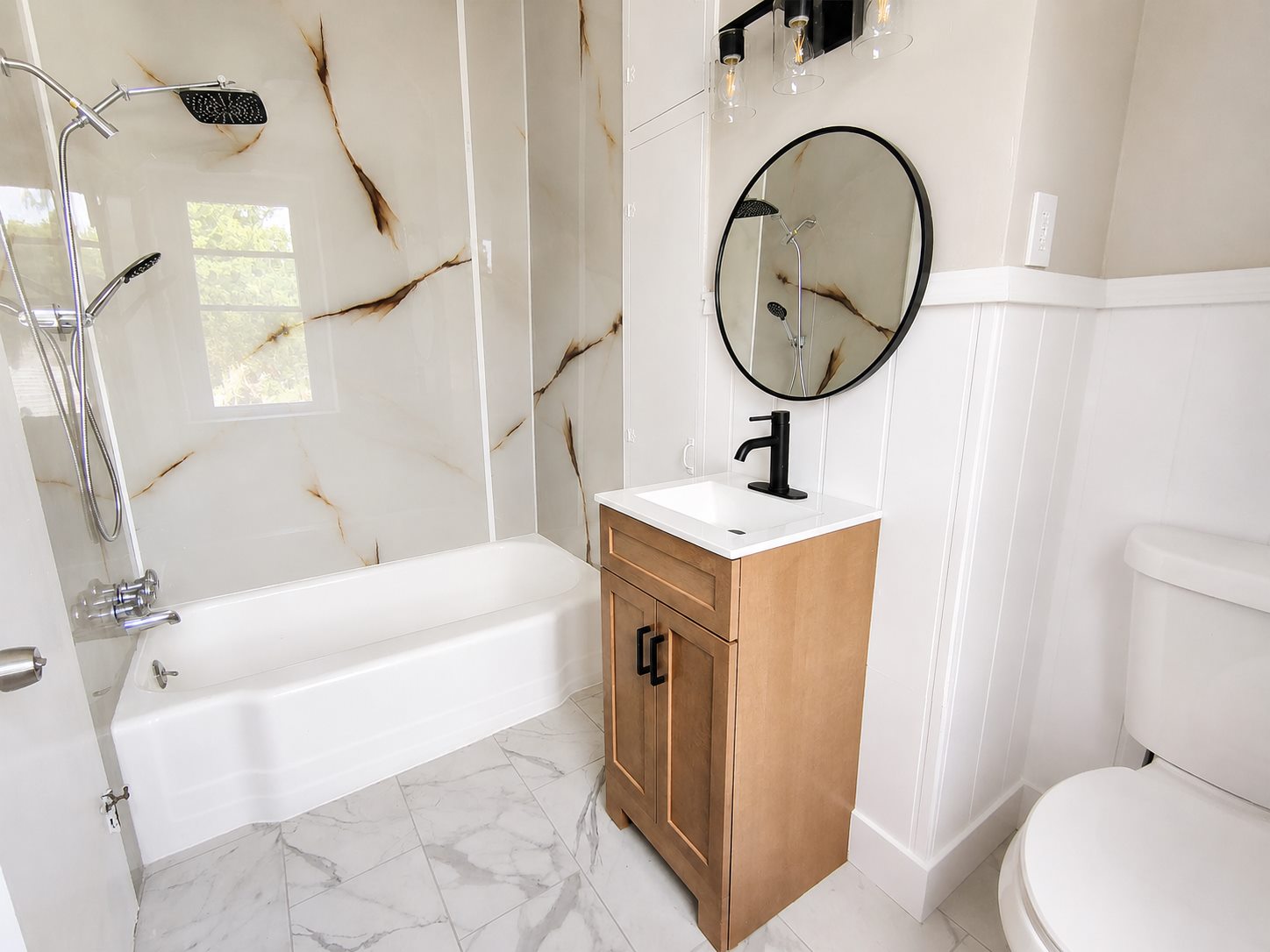 Full bathroom after renovation