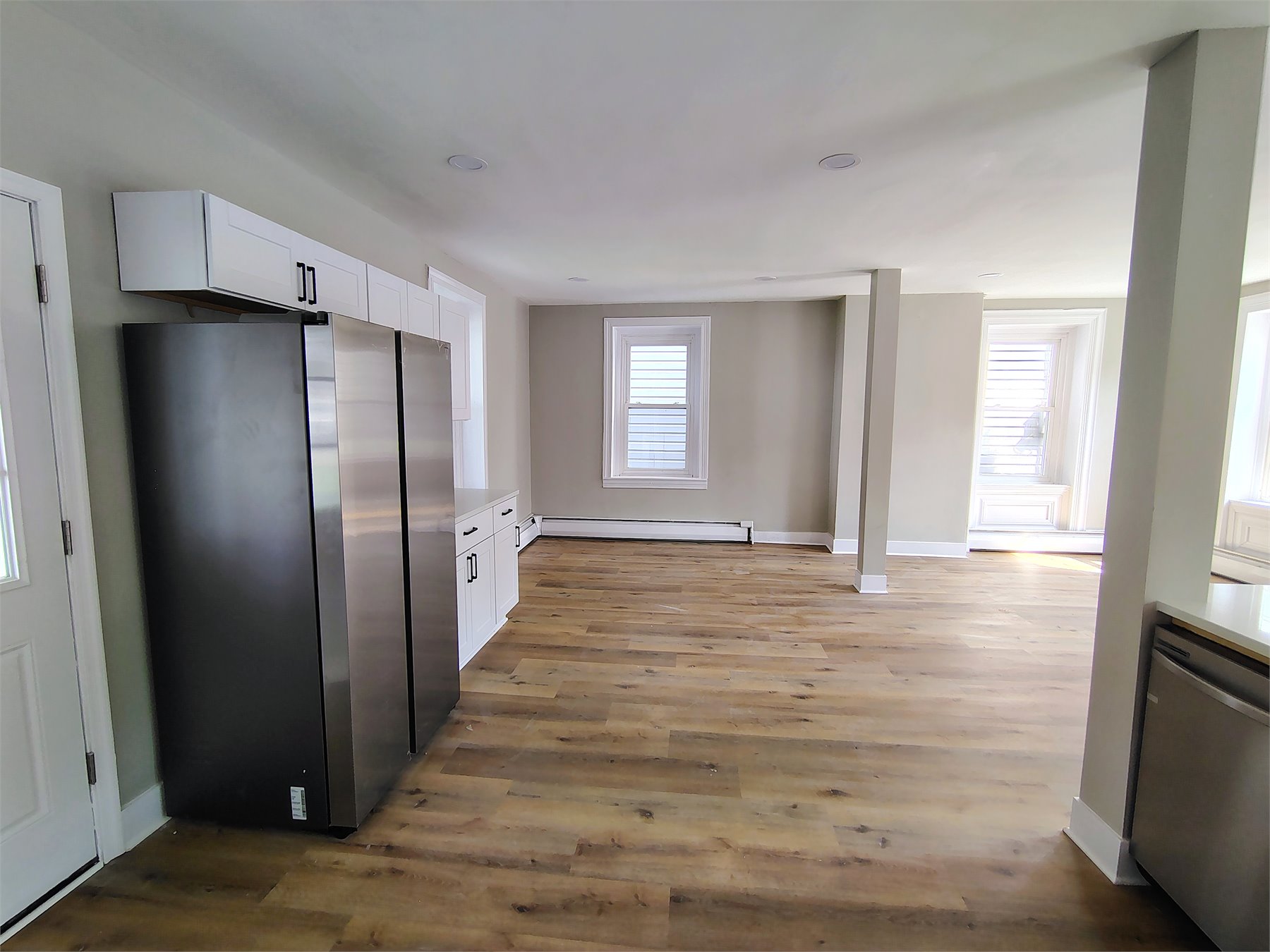 Kitchen after renovation, left view