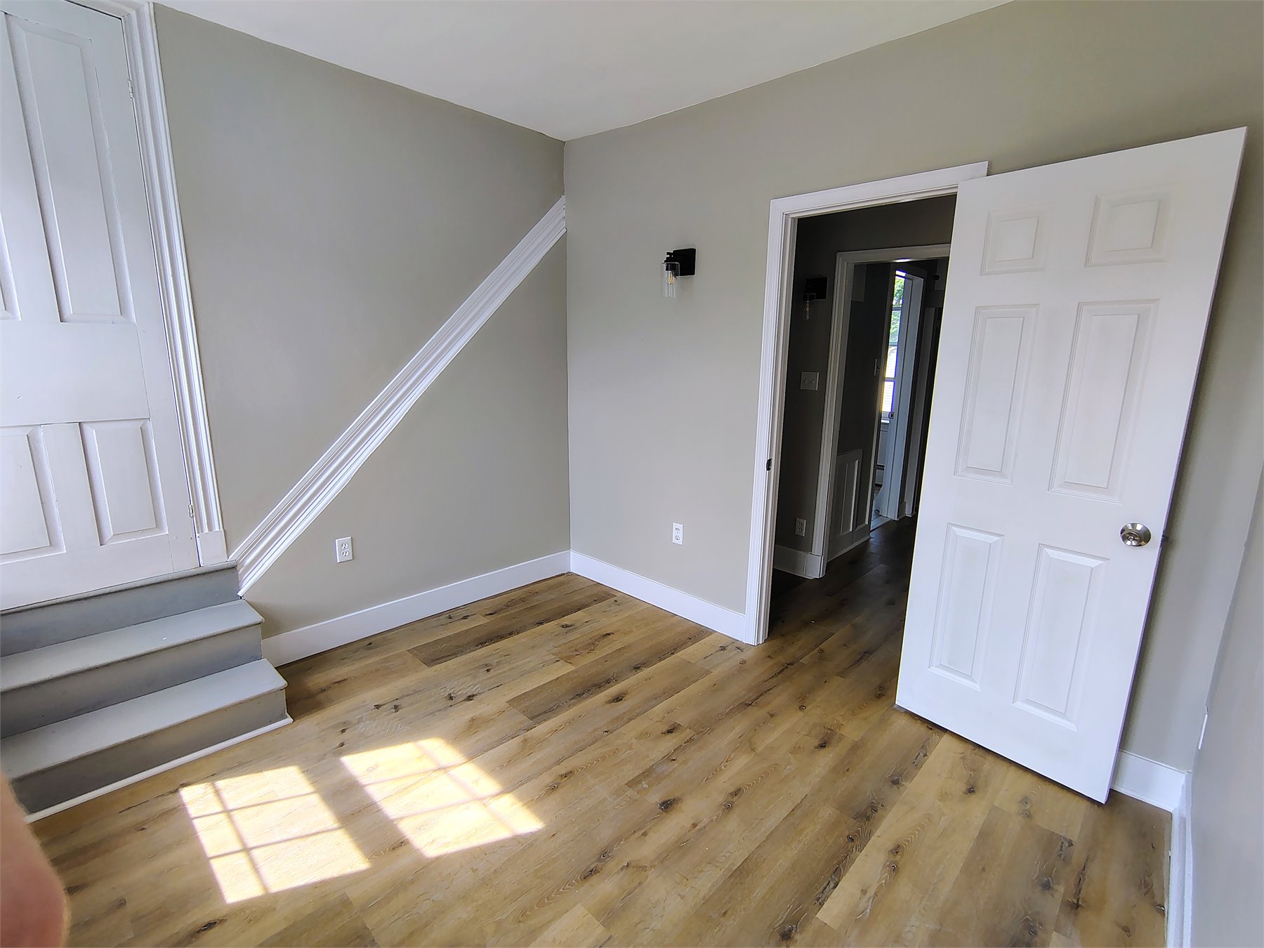 Bedroom one after renovation